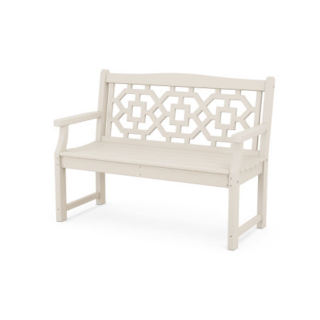 POLYWOOD Chinoiserie 48” Garden Bench in Sand