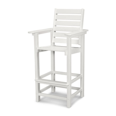 Captain Bar Chair in White