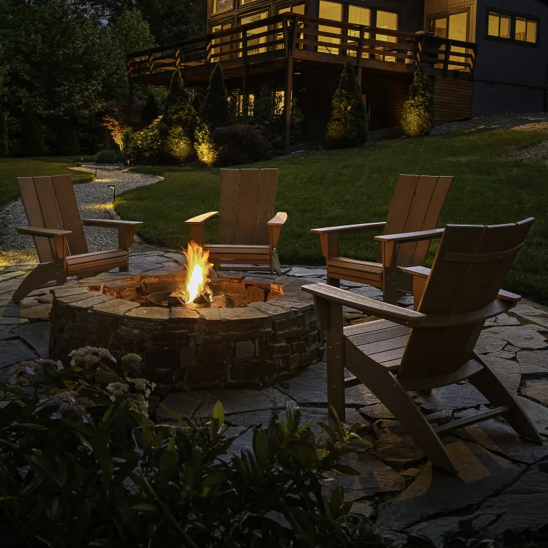 ★Nowy Styl★コンベルサ★クラウディオ・ベリーニ ★スタックチェア4脚 4-Piece Modern Adirondack Chair Conversation Set