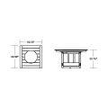 Thumbnail for Acadia Square 42" Fire Pit Table