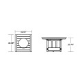 Thumbnail for Acadia Square 42" Fire Pit Table