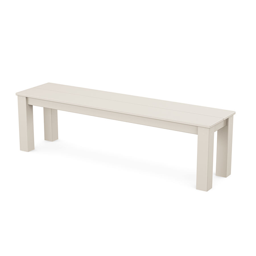 POLYWOOD Parsons 60” Bench in Sand