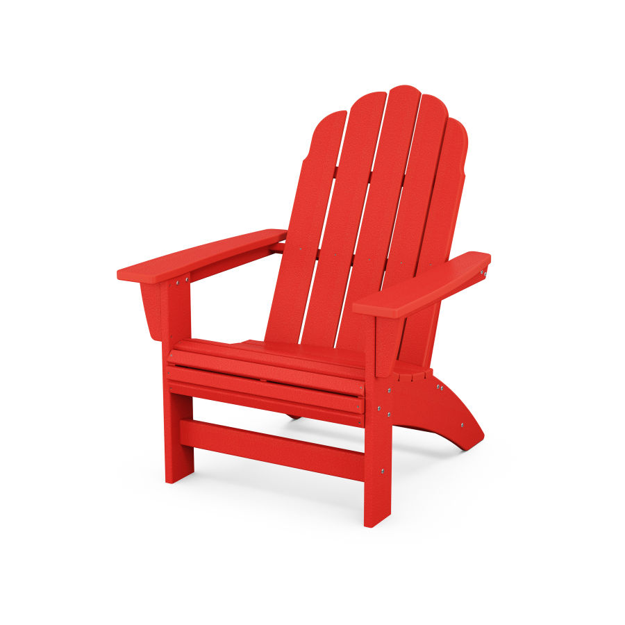 POLYWOOD Vineyard Grand Adirondack Chair in Sunset Red