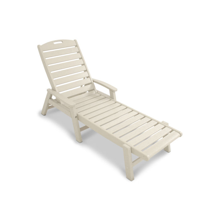 Yacht Club Chaise with Arms - Stackable