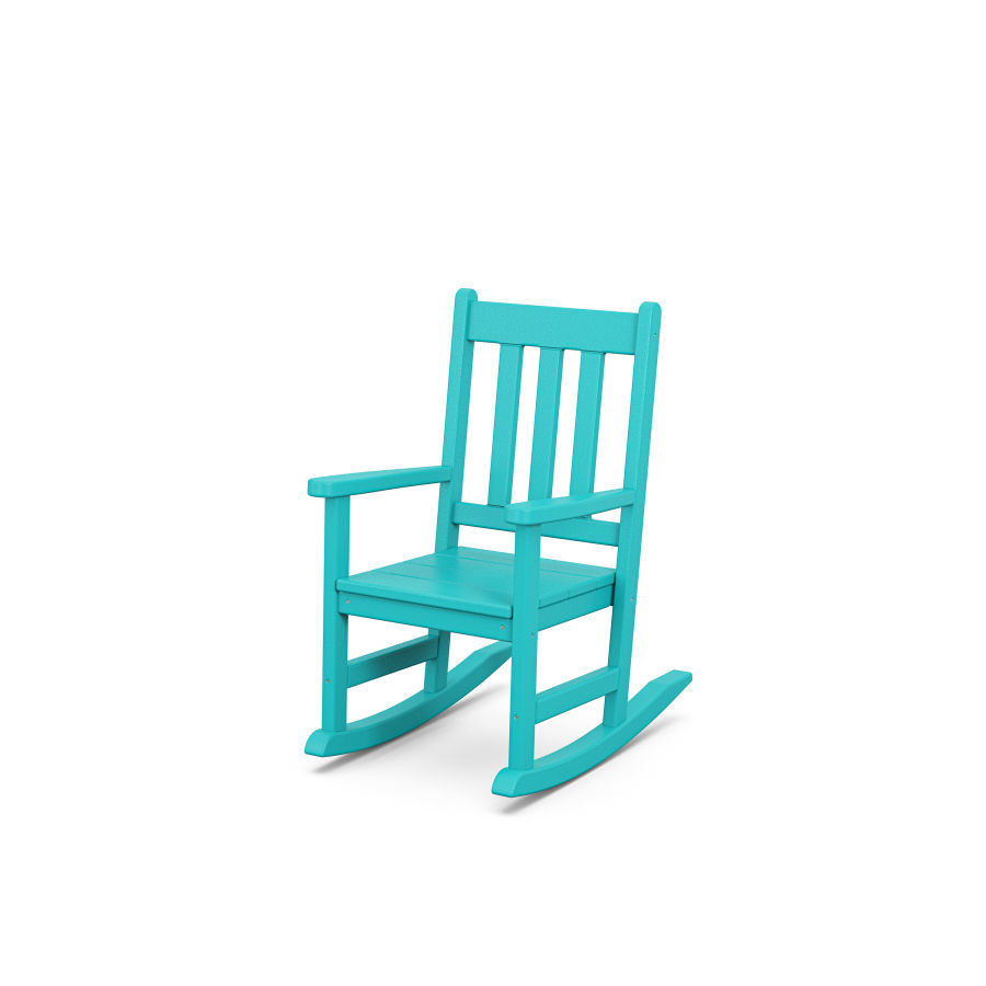 POLYWOOD Kids Vineyard Rocking Chair in Aruba