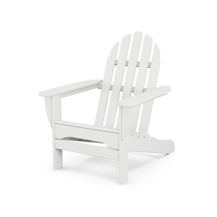 POLYWOOD Classic Adirondack Chair in White