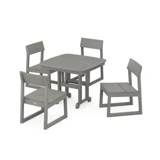 POLYWOOD EDGE Side Chair 5-Piece Dining Set