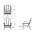 Thumbnail for Modern Grand Upright Adirondack Chair