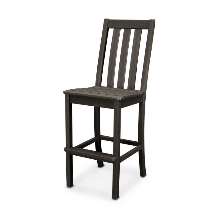 POLYWOOD Vineyard Bar Side Chair in Vintage Finish