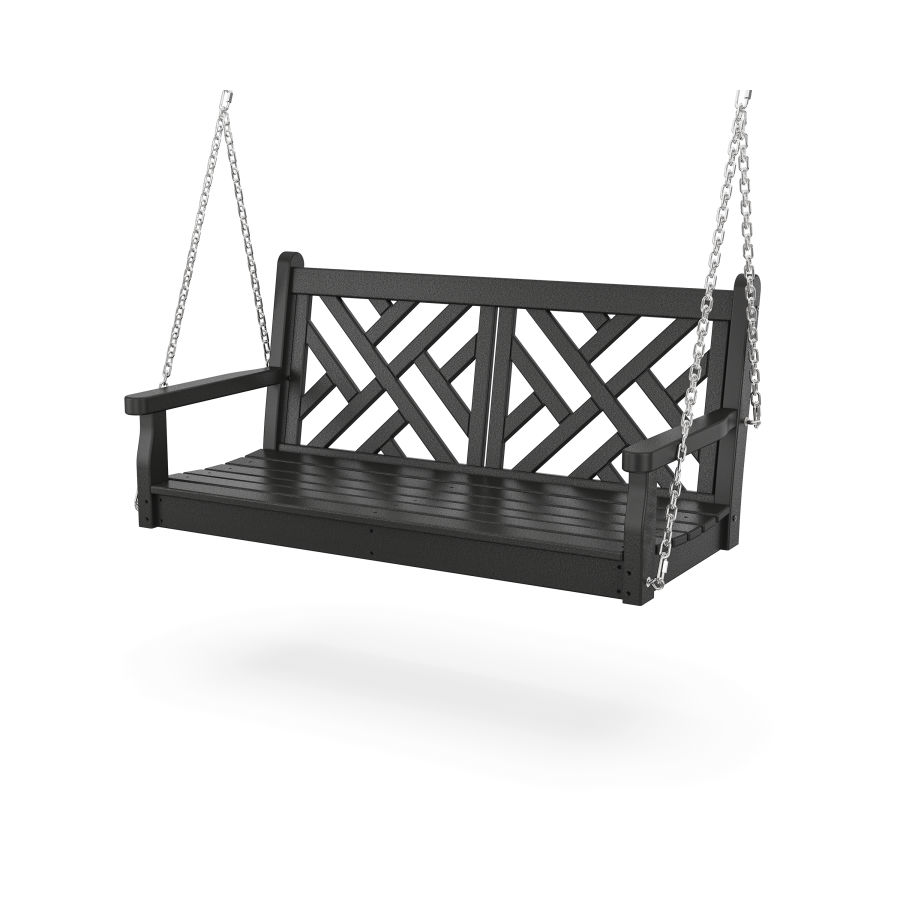 POLYWOOD Chippendale 48” Swing in Black