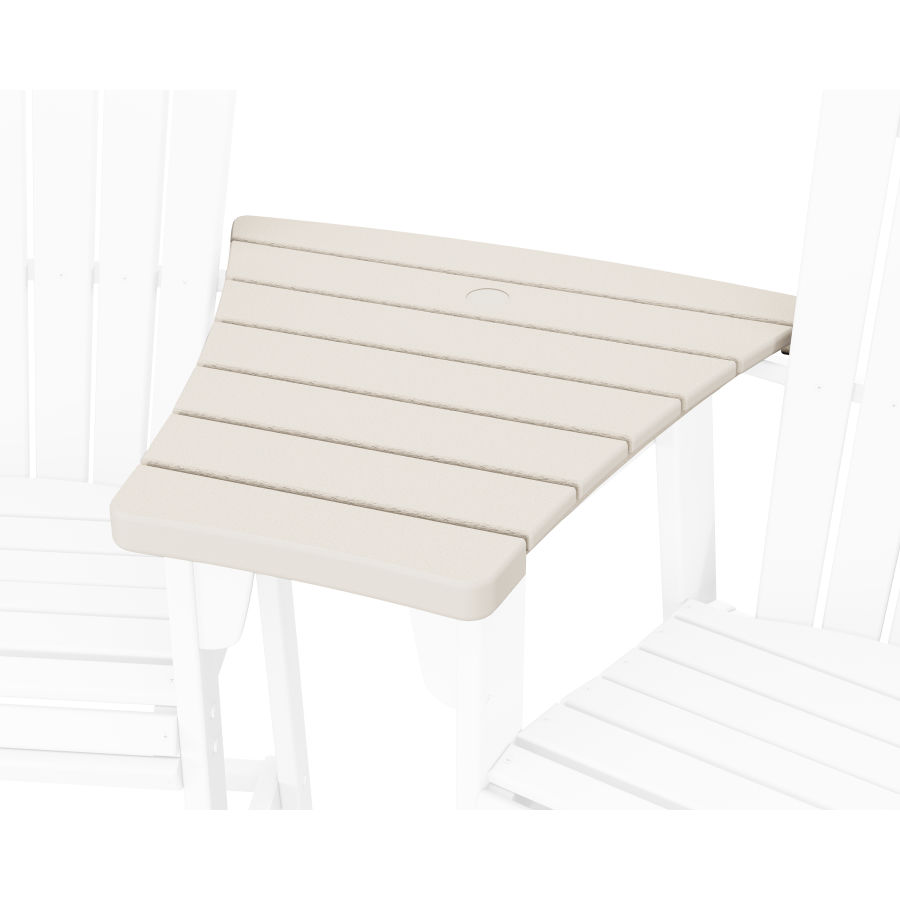 POLYWOOD 600 Series Angled Adirondack Dining Connecting Table in Sand