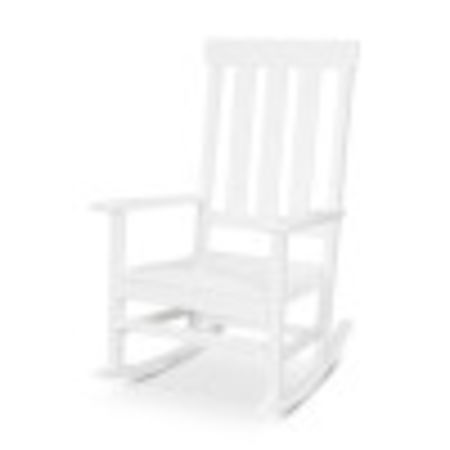 POLYWOOD Portside Porch Rocking Chair in White