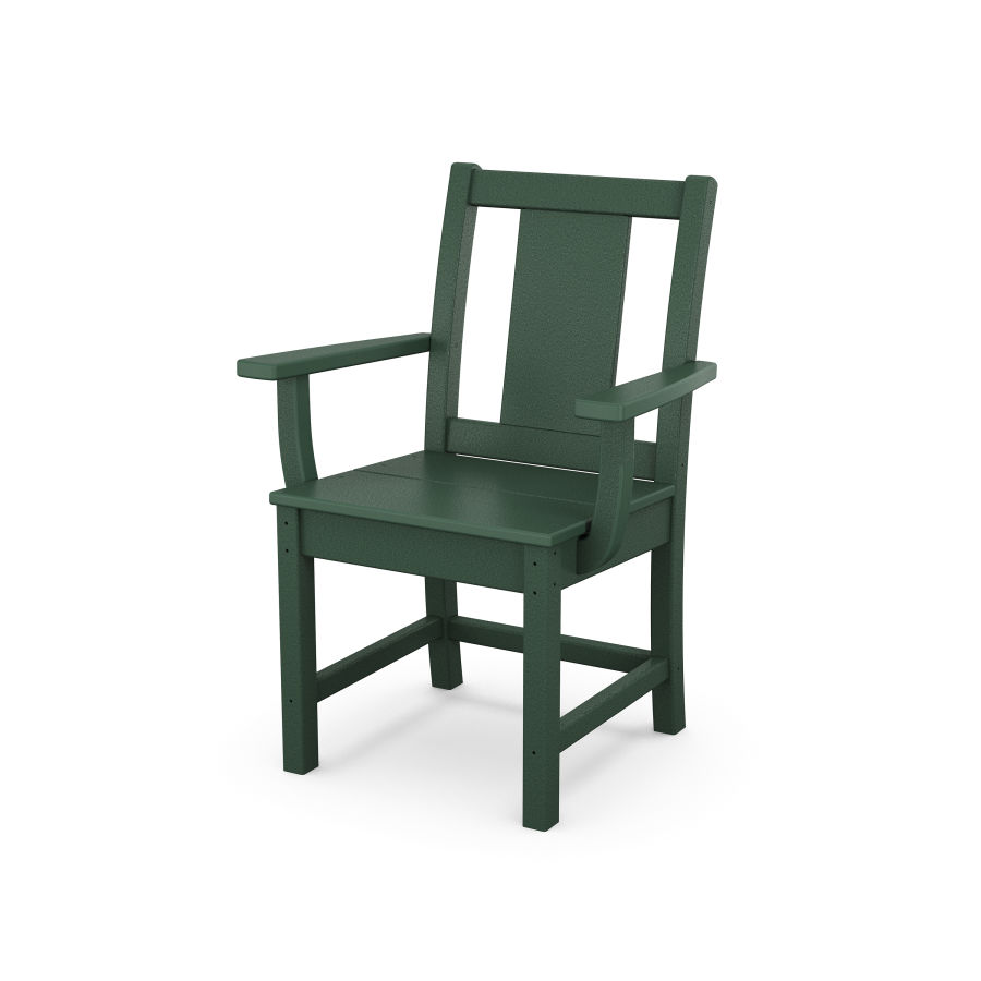 POLYWOOD Prairie Dining Arm Chair in Green