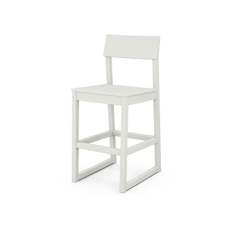 POLYWOOD EDGE Bar Side Chair in Vintage White