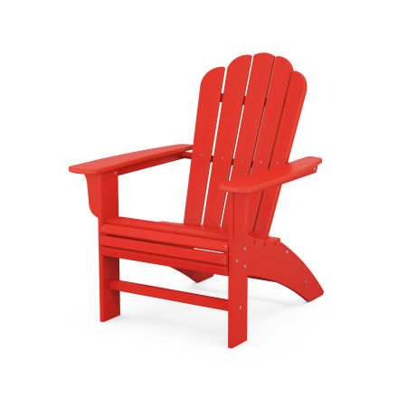 Country Living Curveback Adirondack Chair in Sunset Red