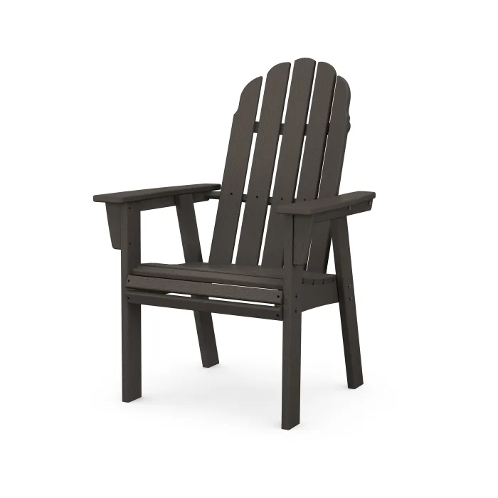 POLYWOOD Vineyard Curveback Upright Adirondack Chair in Vintage Finish