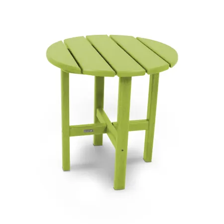 POLYWOOD 18" Round Side Table by Ivy Terrace™ in Lime