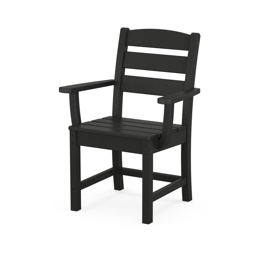 POLYWOOD Lakeside Dining Arm Chair in Black