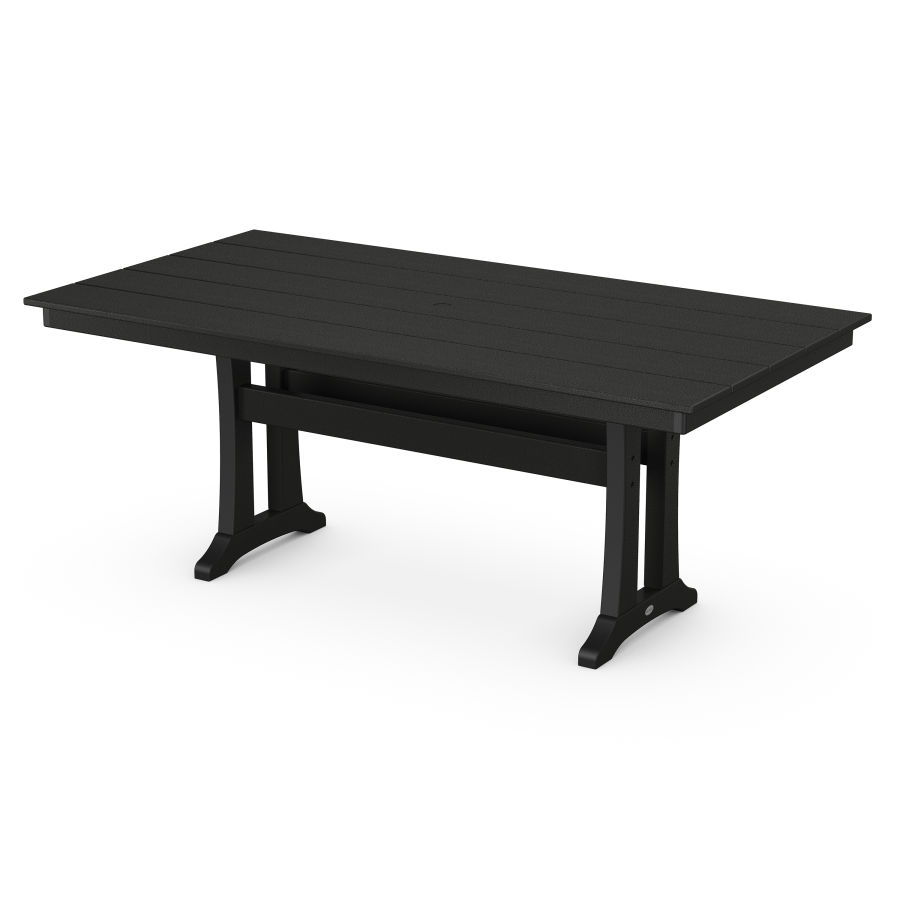 POLYWOOD 37" x 72" Dining Table in Black