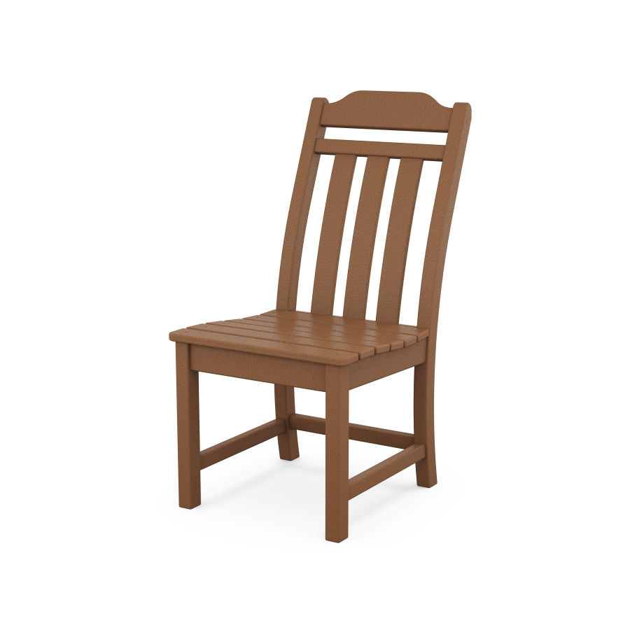 POLYWOOD Country Living Dining Side Chair in Teak