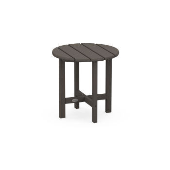 POLYWOOD Round 18" Side Table in Vintage Finish