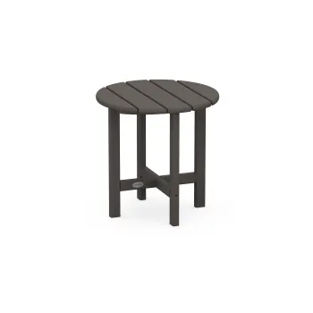 POLYWOOD Round 18" Side Table in Vintage Finish