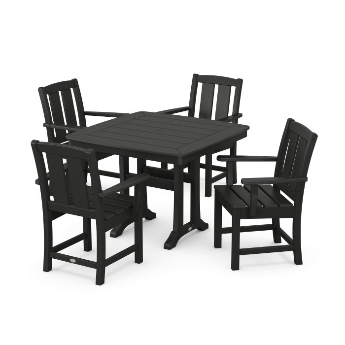 POLYWOOD Mission 5-Piece Dining Set with Trestle Legs