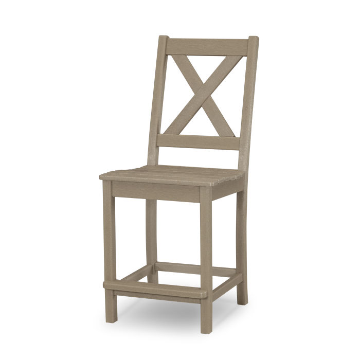 POLYWOOD Braxton Counter Side Chair in Vintage Finish
