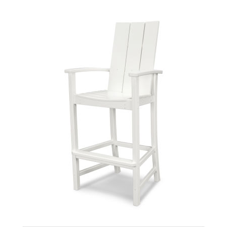 Modern Adirondack Bar Chair in White