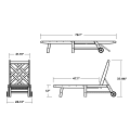 Thumbnail for Wovendale Chaise with Wheels