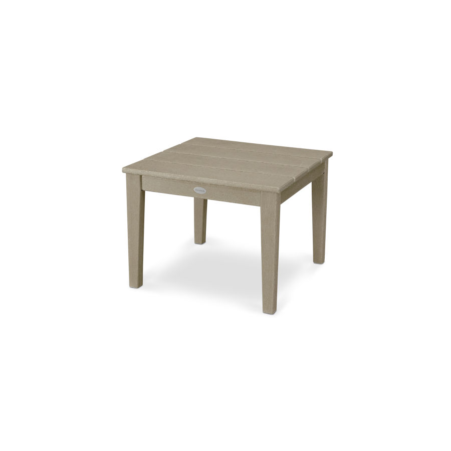POLYWOOD Newport 22" End Table in Vintage Sahara
