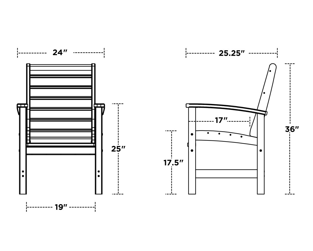 Dimensions for Signature Dining Chair