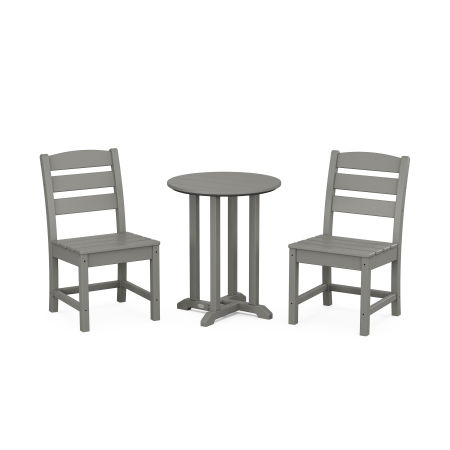 POLYWOOD Lakeside Side Chair 3-Piece Round Dining Set