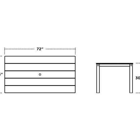 Parsons 38" X 72" Dining Table #2