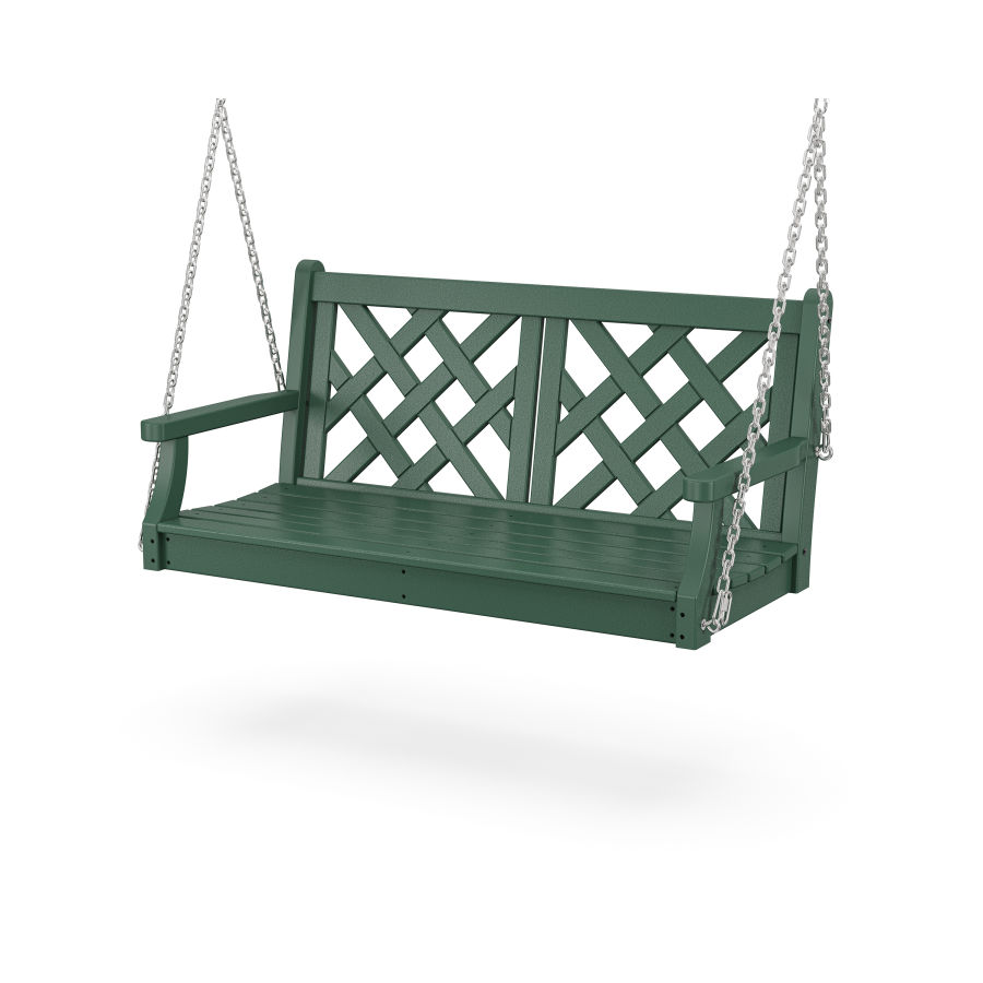 POLYWOOD Wovendale 48” Swing in Green