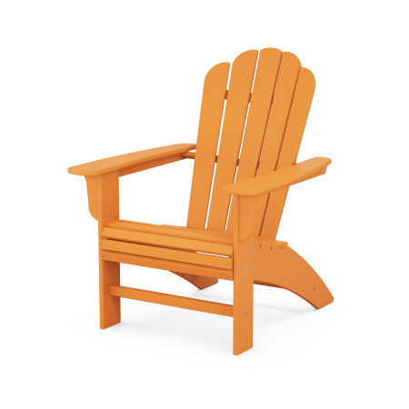 POLYWOOD Country Living Curveback Adirondack Chair in Tangerine