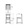 Thumbnail for Modern Studio Plaza Counter Chair