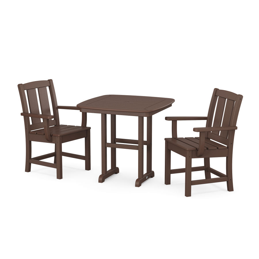 POLYWOOD Mission 3-Piece Dining Set in Mahogany