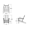 Thumbnail for Modern Studio Folding Adirondack Chair