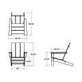 Thumbnail for Modern Studio Folding Adirondack Chair