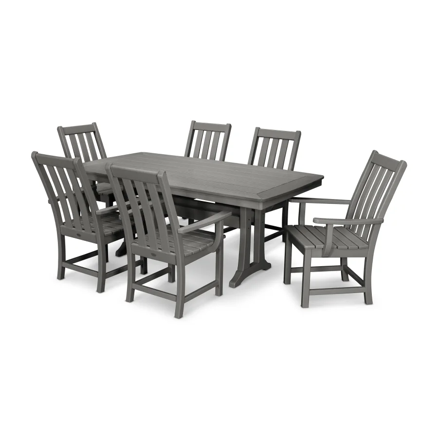 POLYWOOD Vineyard 7-Piece Arm Chair Dining Set