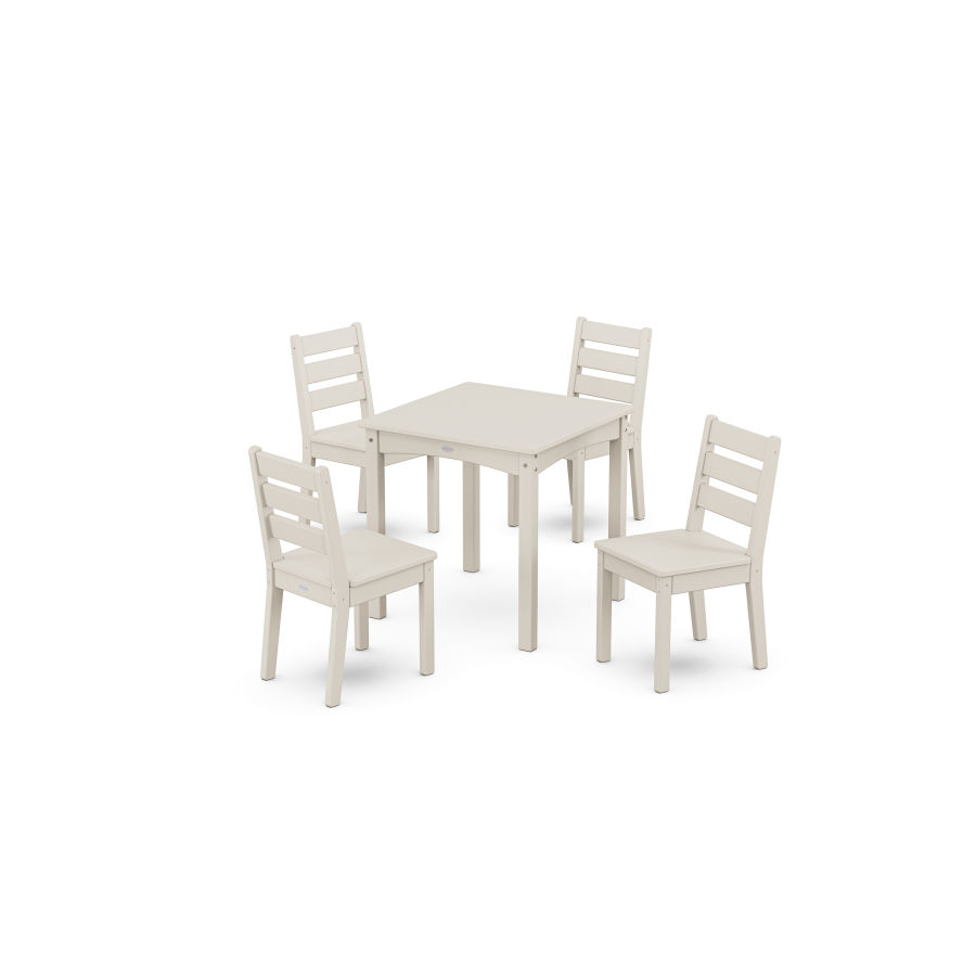 POLYWOOD Lakeside Kids 5-Piece Dining Set in Sand