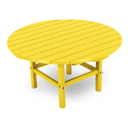 Round 37" Conversation Table by Ivy Terrace in Lemon