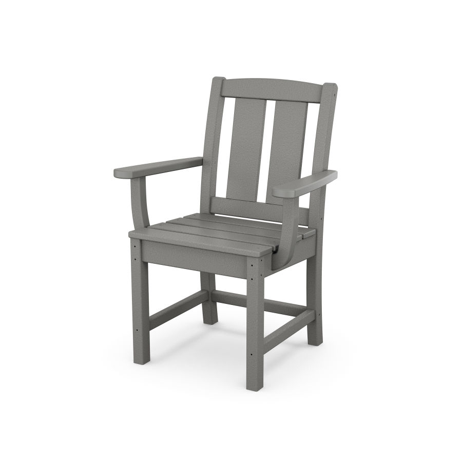 POLYWOOD Mission Dining Arm Chair in Slate Grey