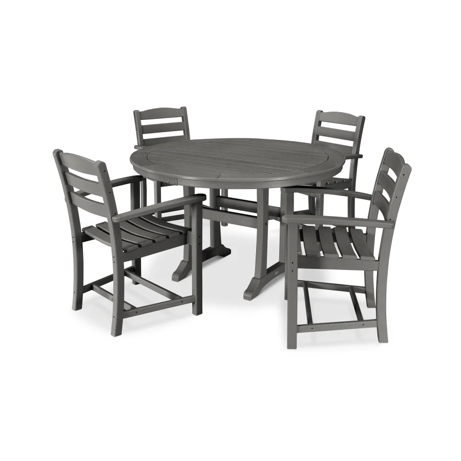 POLYWOOD La Casa Café 5-Piece Arm Chair Dining Set