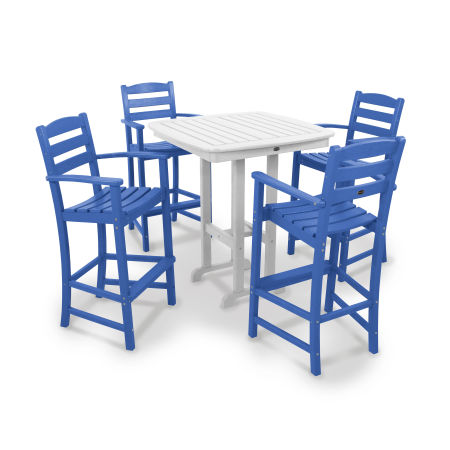 POLYWOOD La Casa Café 5-Piece Bar Set in Pacific Blue