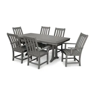 POLYWOOD Vineyard 7-Piece Arm Chair Dining Set