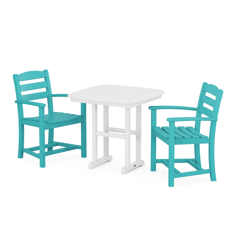 POLYWOOD La Casa Café 3-Piece Dining Set in Aruba