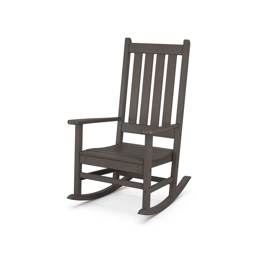 POLYWOOD Vineyard Porch Rocking Chair in Vintage Finish