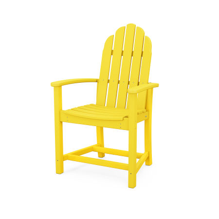 POLYWOOD Classic Upright Adirondack Chair in Lemon
